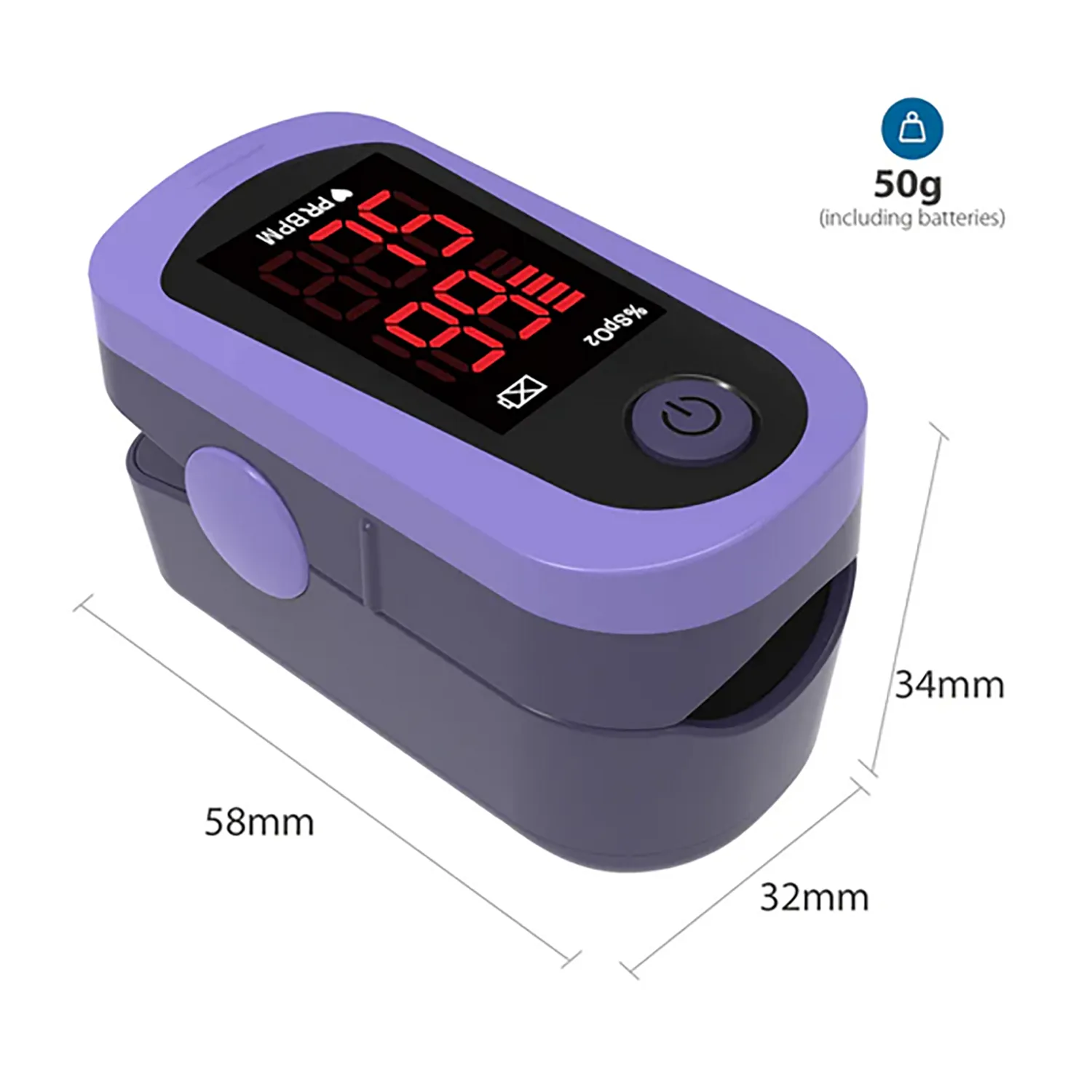 ChoiceMMed LED Digital Finger Pulse Oximeter Blood Oxygen Saturation SPO2 Heart Rate Monitor Tonometer