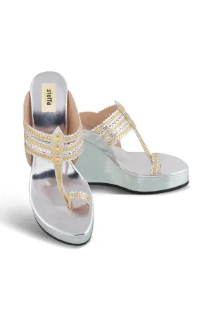 Classic Higher K Wedge Silver