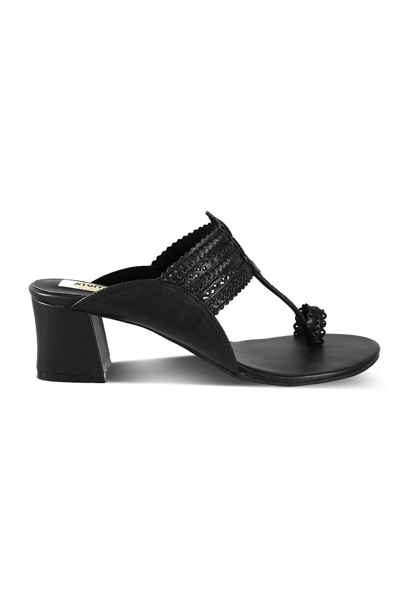 Classic K Block Heel Gold