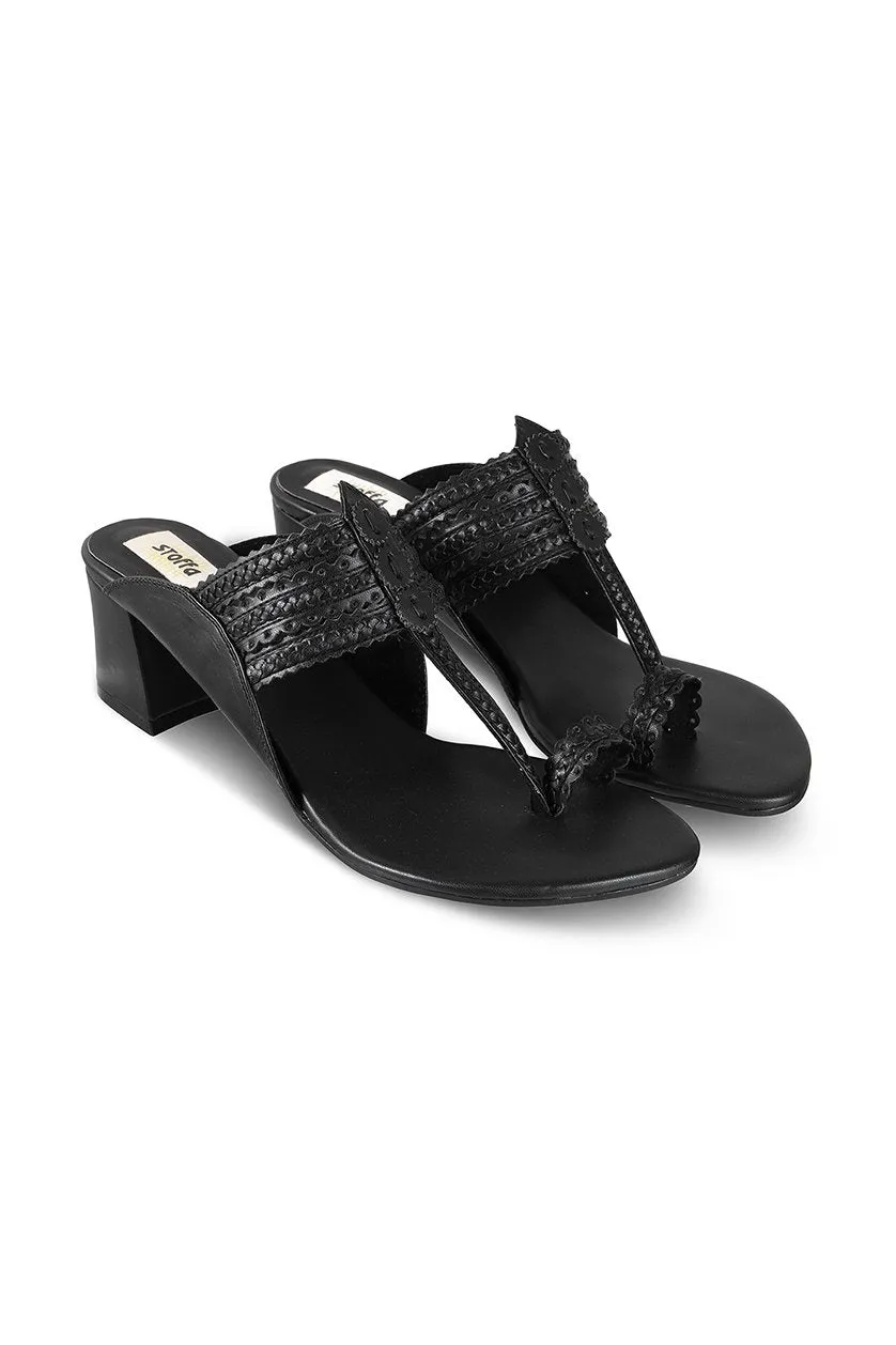 Classic K Block Heel Gold