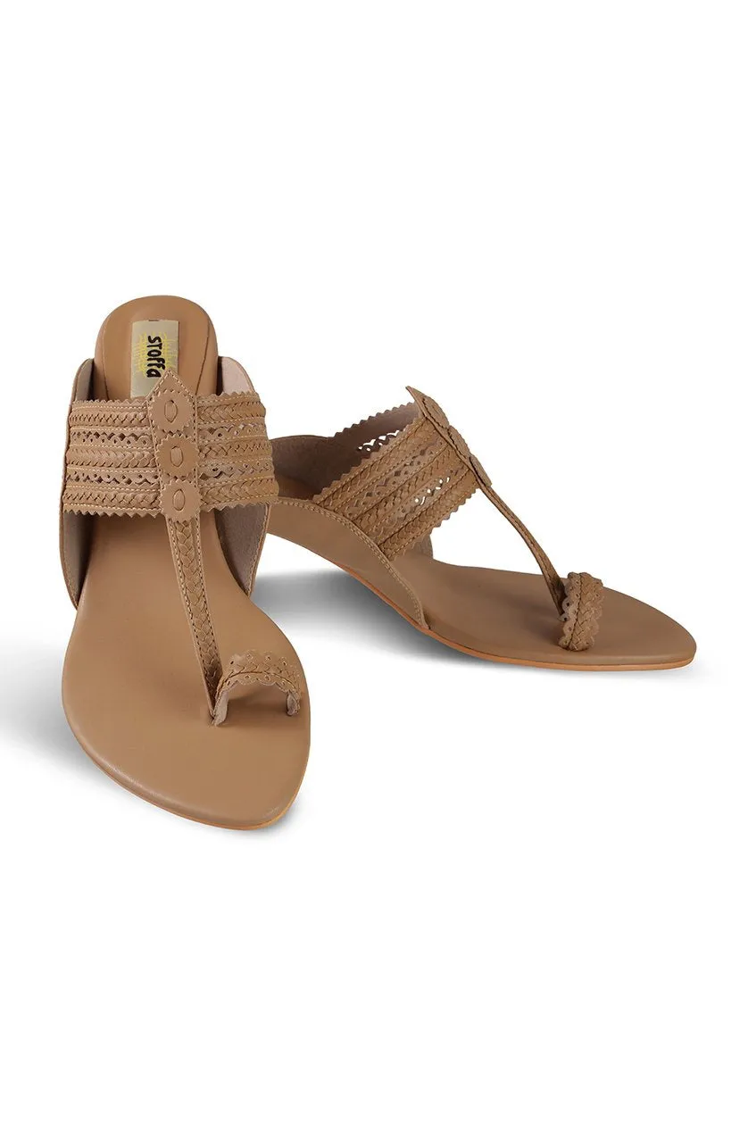 Classic K Block Heel Rose Gold