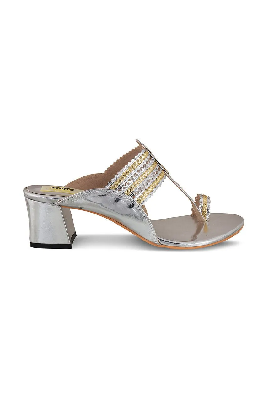 Classic K Block Heel Rose Gold