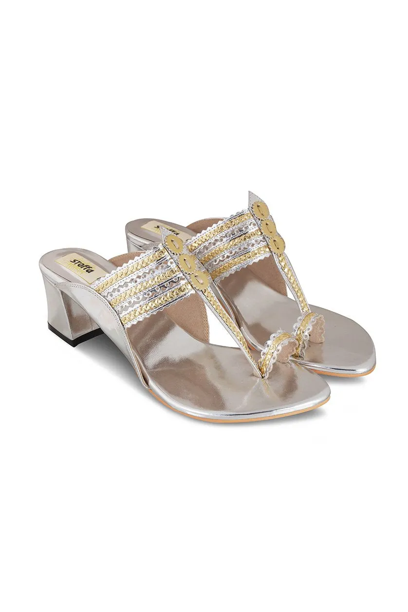 Classic K Block Heel Rose Gold