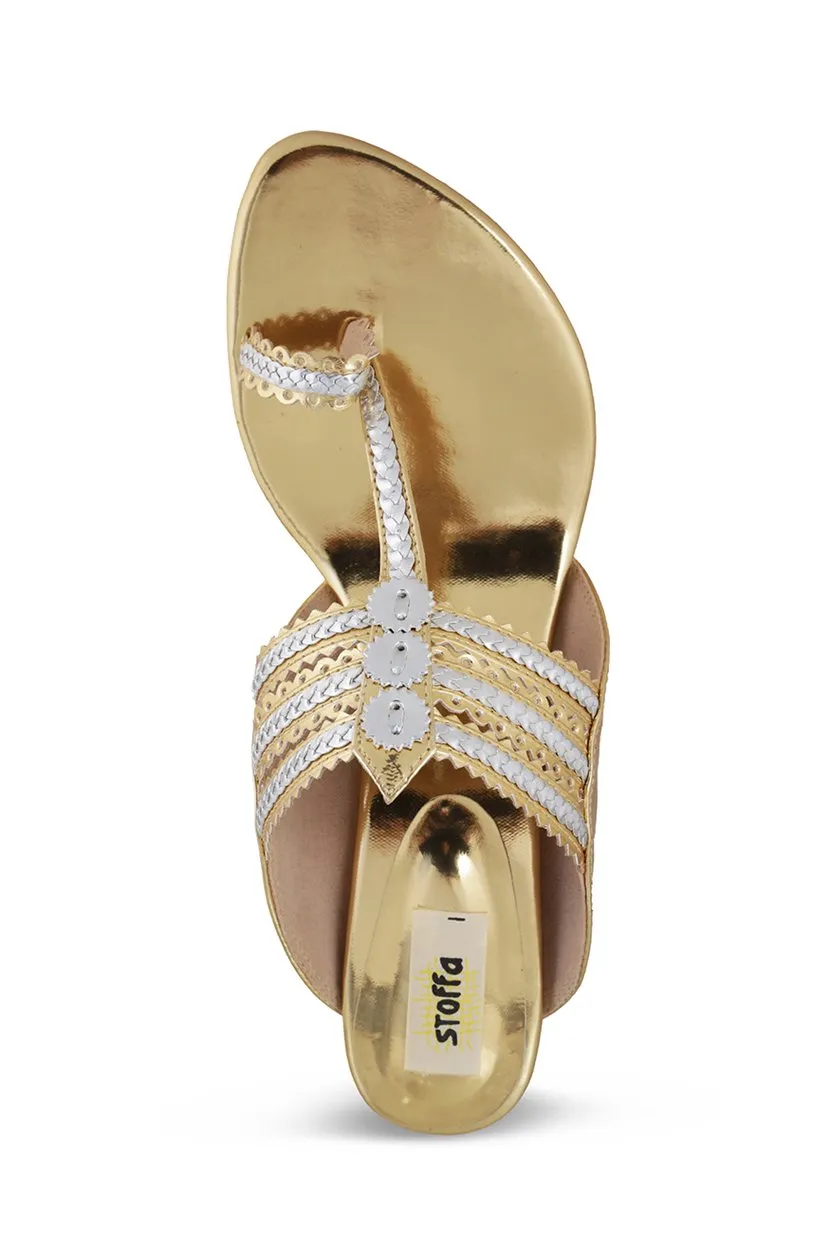 Classic K Block Heel Rose Gold