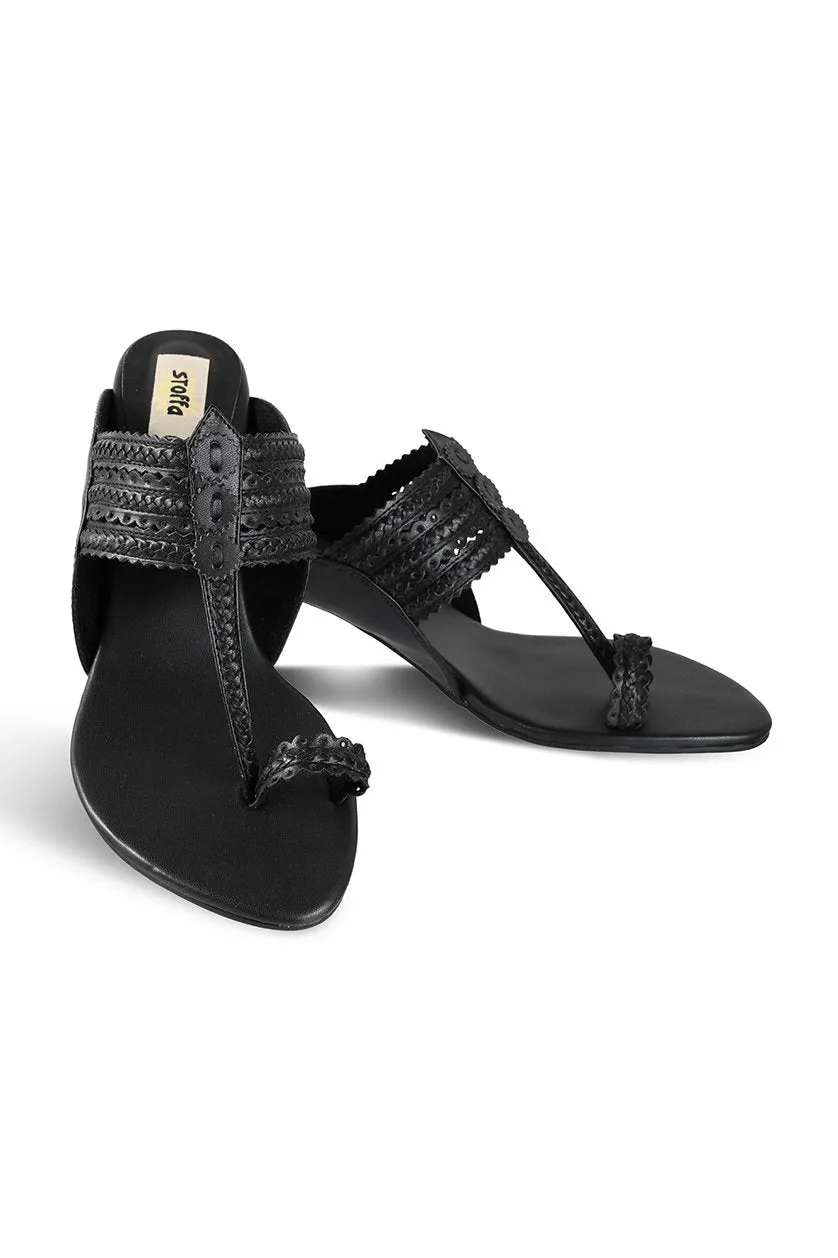 Classic K Block Heel Rose Gold