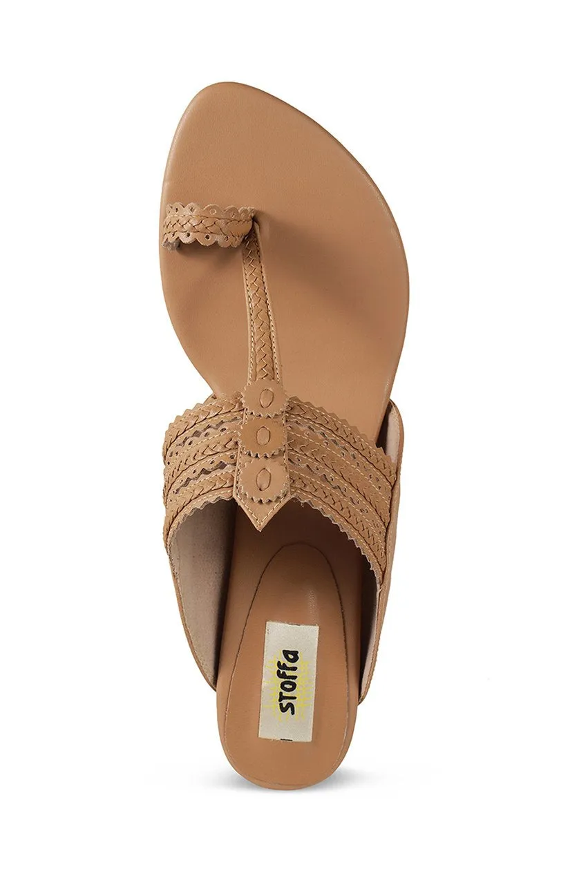 Classic K Block Heel Rose Gold
