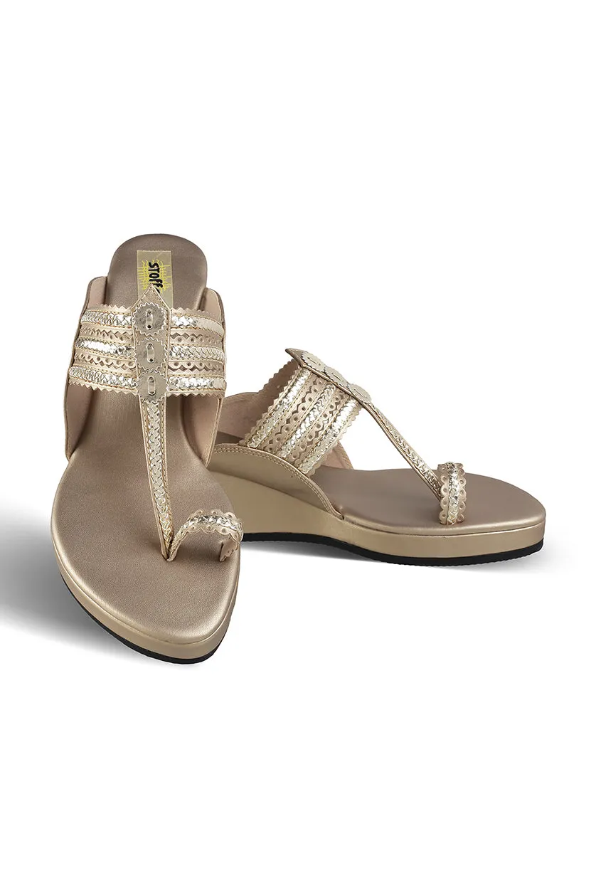 Classic Low K Wedge Rose Gold