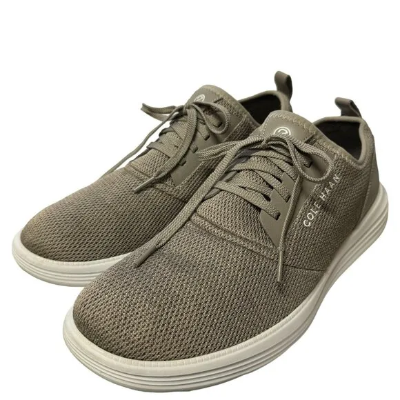 Cole Haan Grandsport Journey Rock Ridge Knit Sneakers Mens 11.5 M Beige Shoes