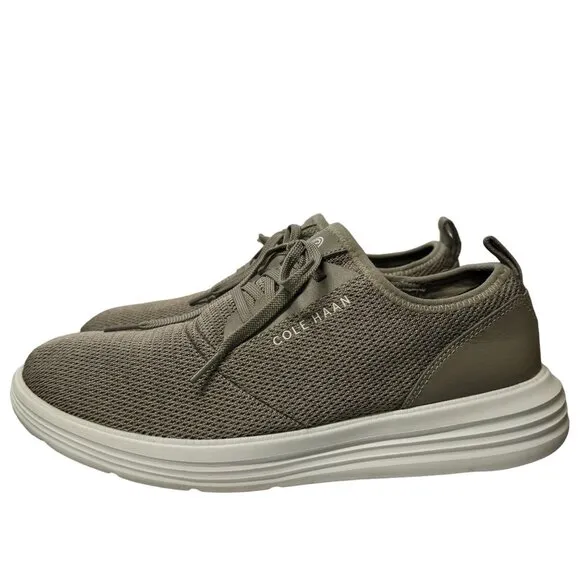 Cole Haan Grandsport Journey Rock Ridge Knit Sneakers Mens 11.5 M Beige Shoes
