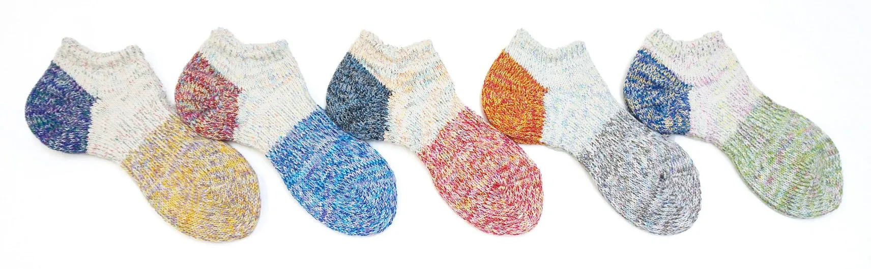 Colourful Hemp Cotton Sneaker Socks