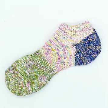Colourful Hemp Cotton Sneaker Socks