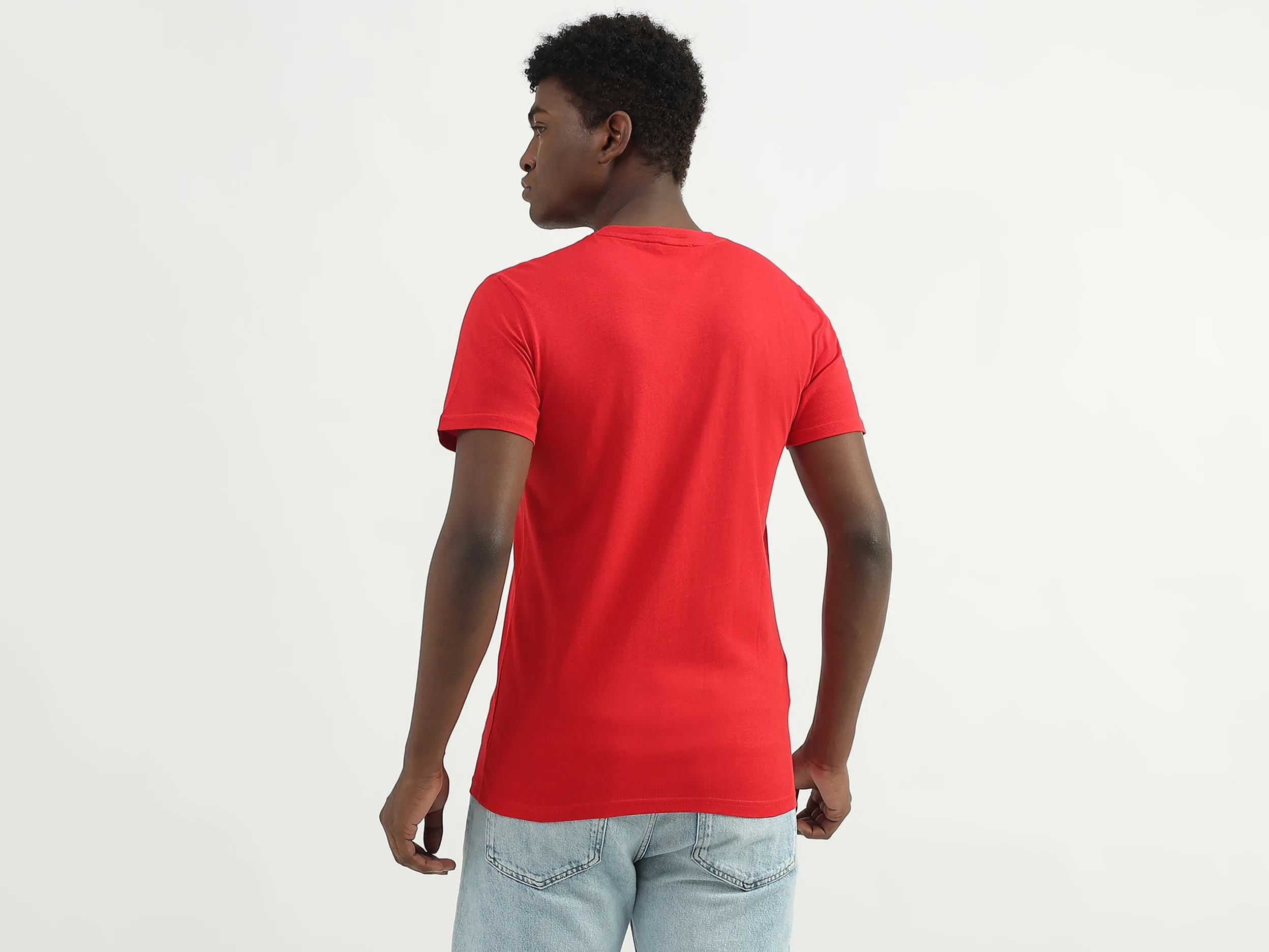 Cotton Printed Round Neck Mens T-shirts
