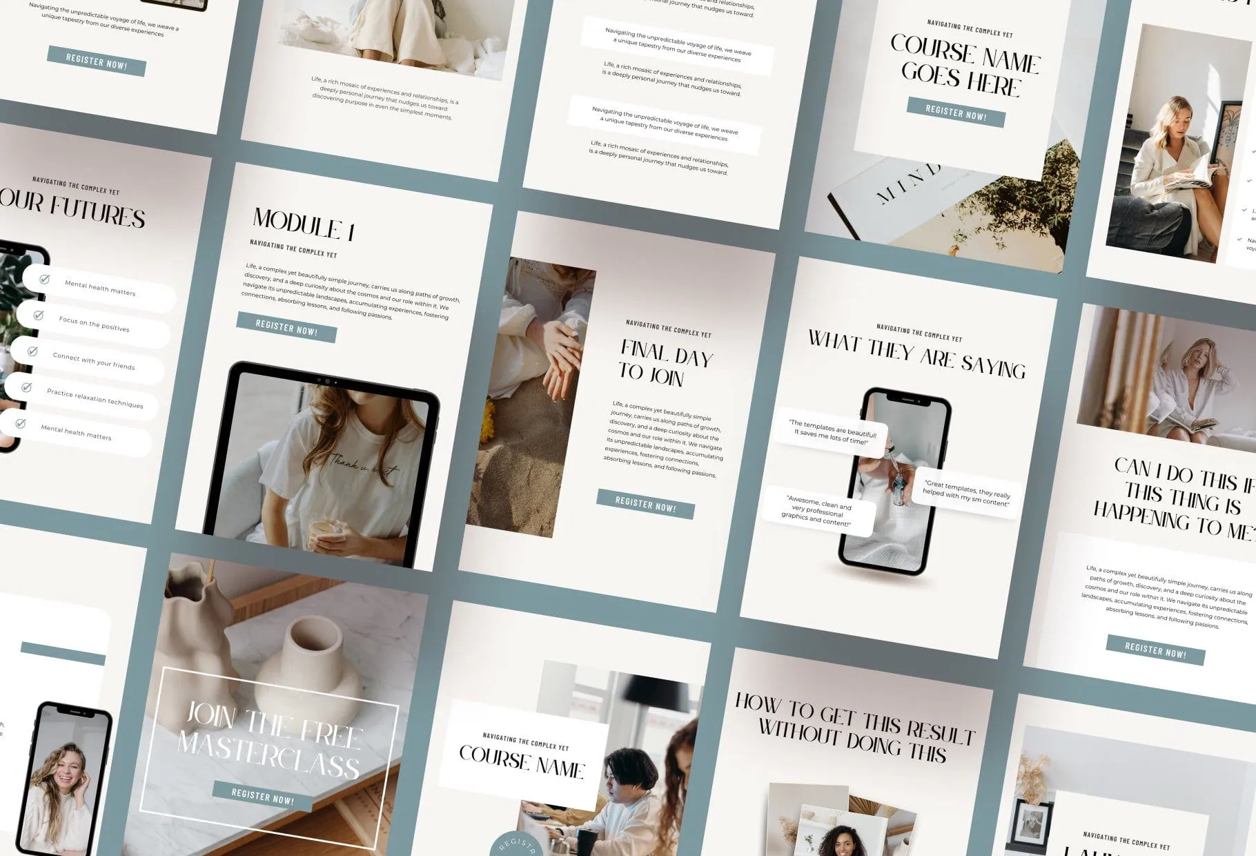 Course Launch Instagram Promotional Canva Templates