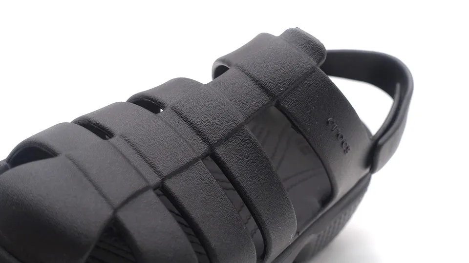 crocs STOMP FISHERMAN SANDAL BLACK