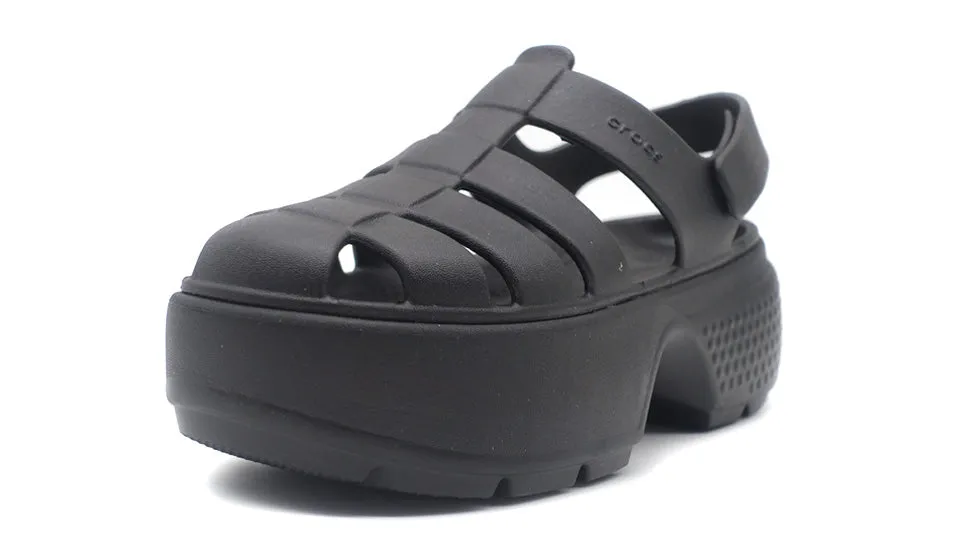 crocs STOMP FISHERMAN SANDAL BLACK