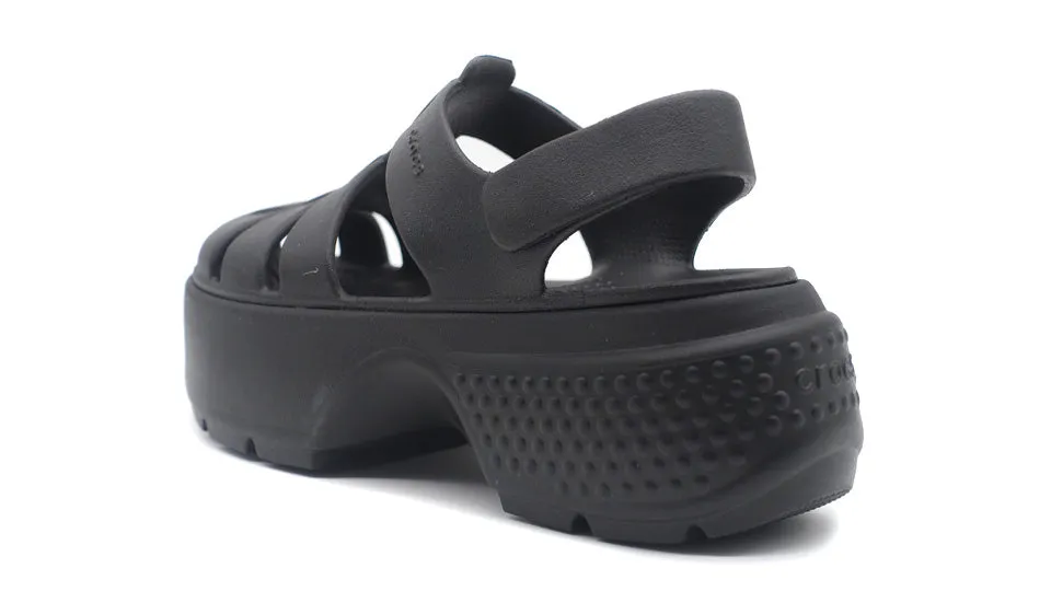 crocs STOMP FISHERMAN SANDAL BLACK