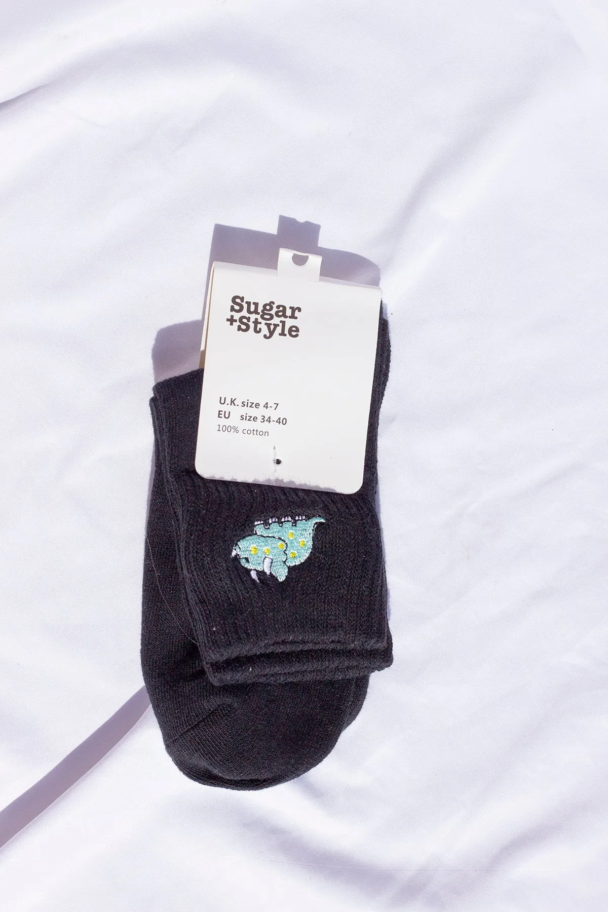 Dinosaur Embroidered Socks