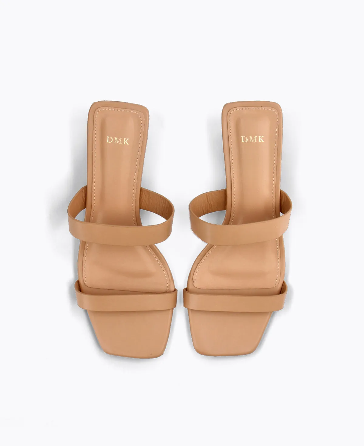 DMK Slip On Blockheel Sandle Almond