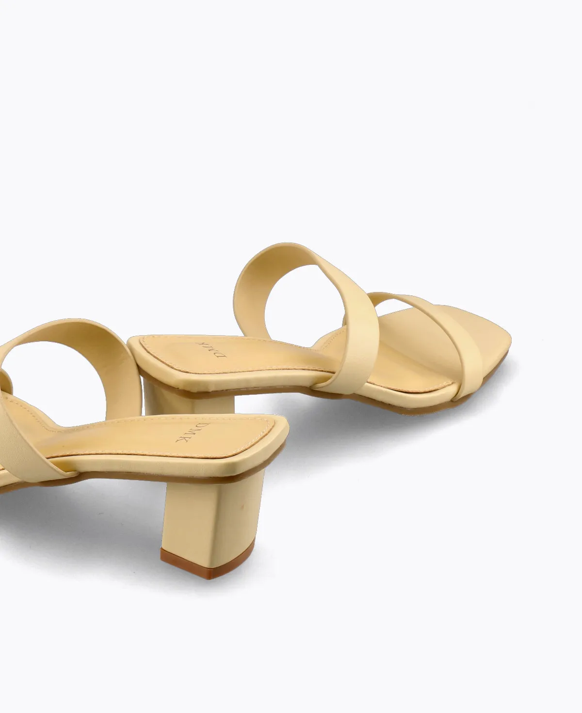 DMK Slip On Blockheel Sandle Yellow