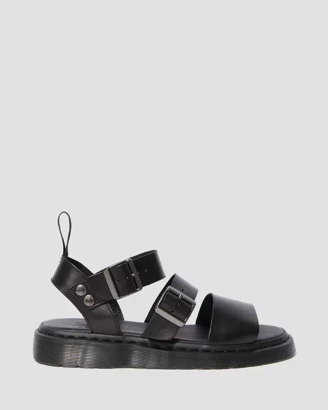 Dr Martens Gryphon Brando Leather Strap Sandals