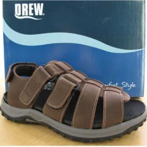 Drew Mason 2665 Fisherman Sandals - Brown Nubuck