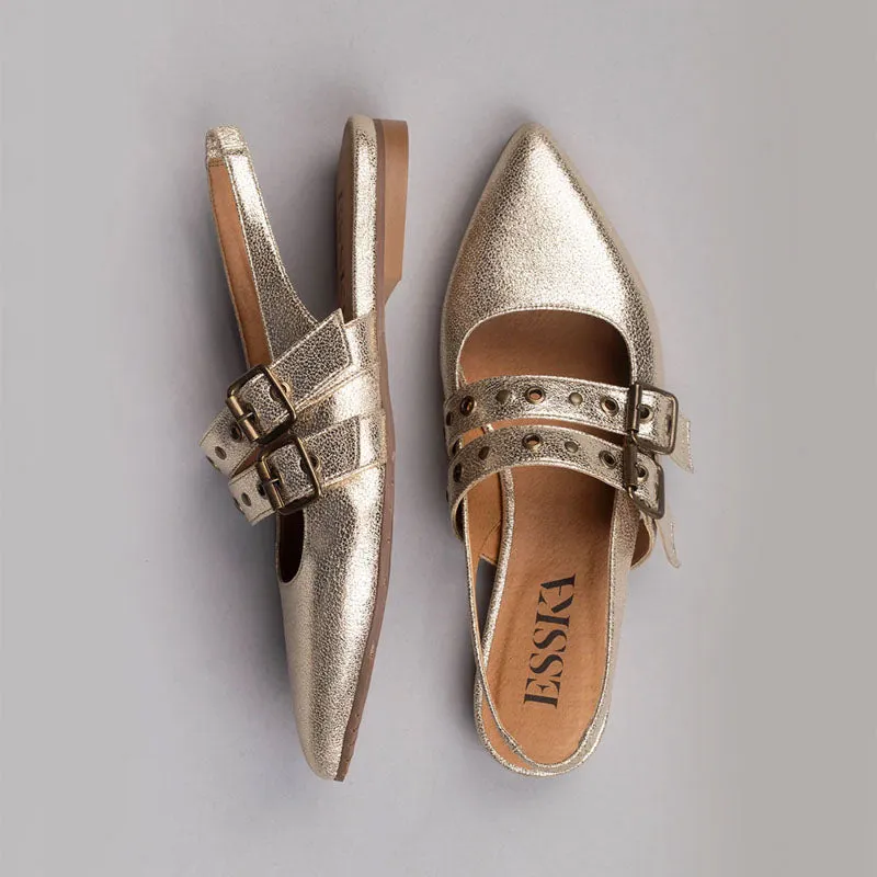 ESSKA Hope Sling Back Shoes in Vegan Platinum