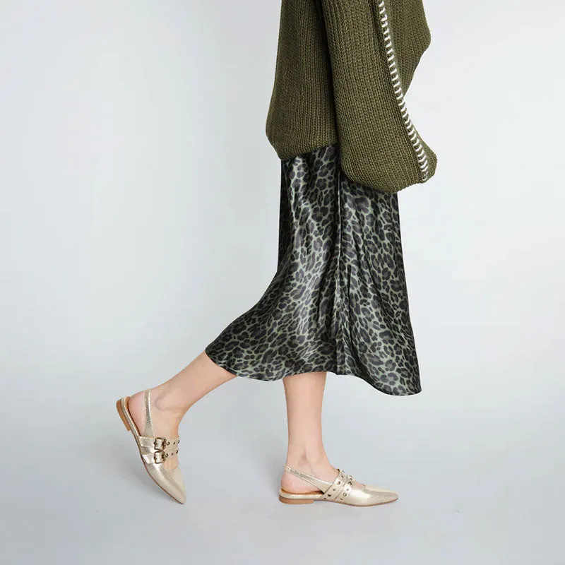 ESSKA Hope Sling Back Shoes in Vegan Platinum
