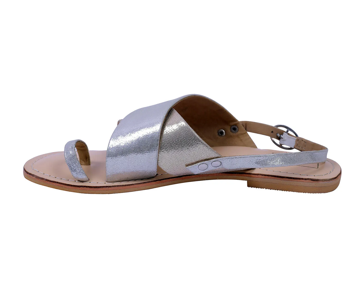 Eta Gold & Silver Sandals