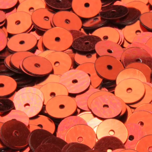 Flat Round Sequin #205 Red (Metallic)