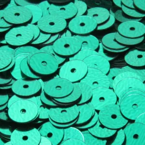 Flat Round Sequin #246 Dark Green (Metallic)