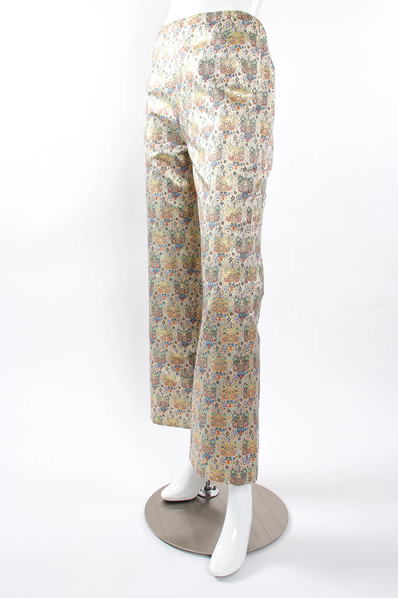 Floral Butterfly Brocade Pant
