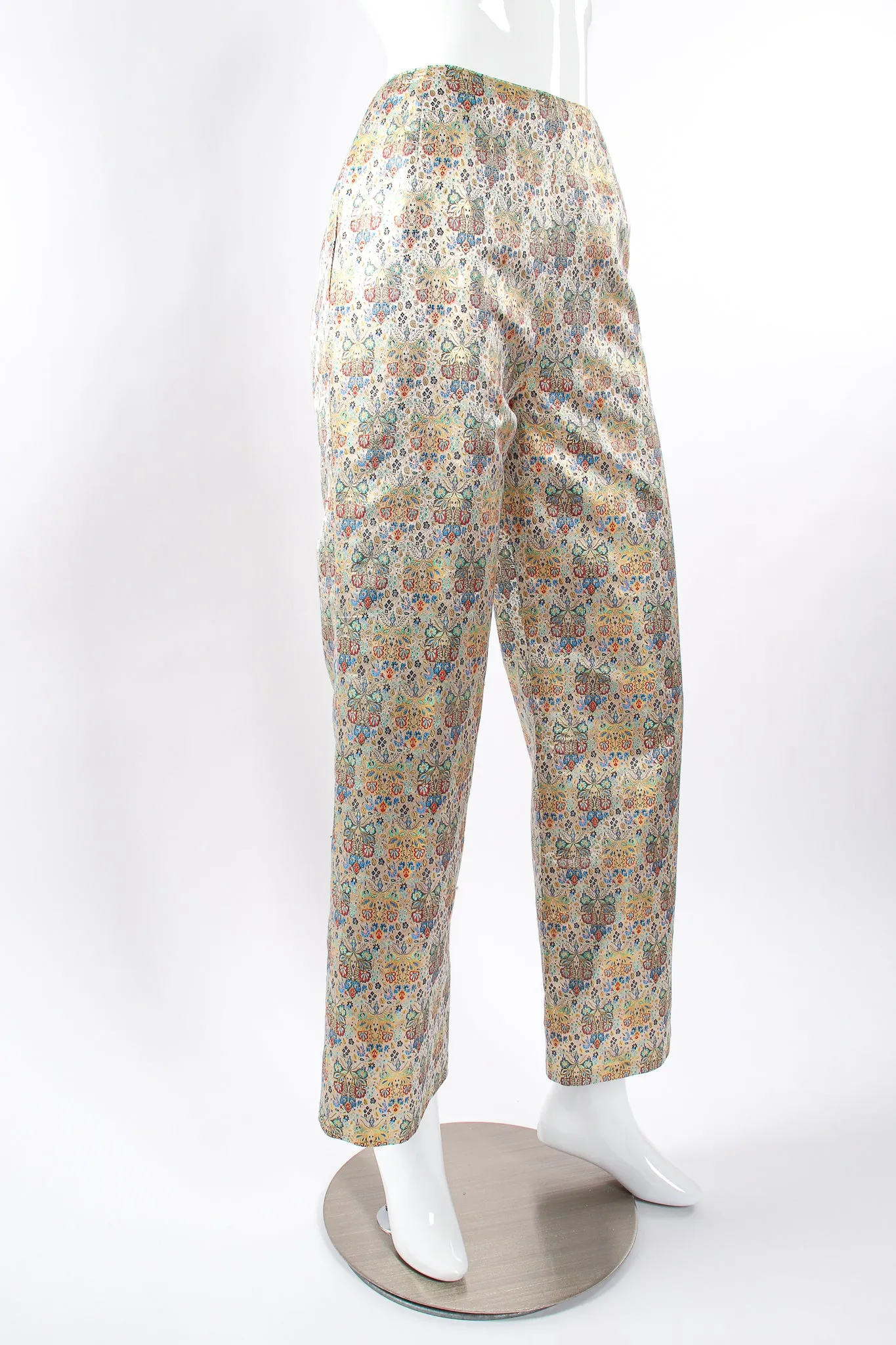 Floral Butterfly Brocade Pant