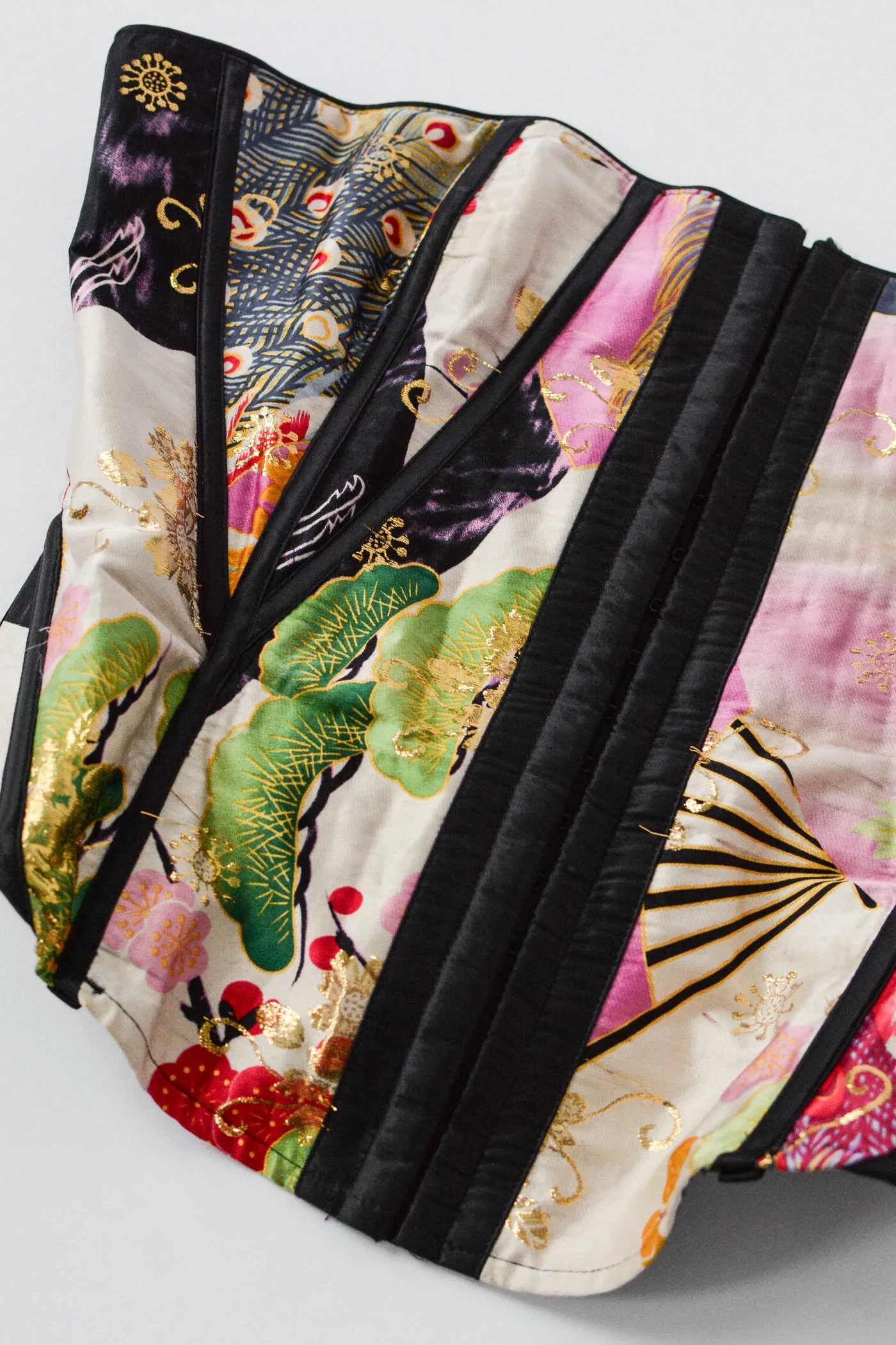 Frederick's of Hollywood Metallic Floral Corset