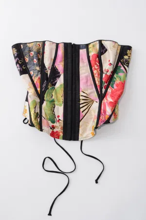 Frederick's of Hollywood Metallic Floral Corset