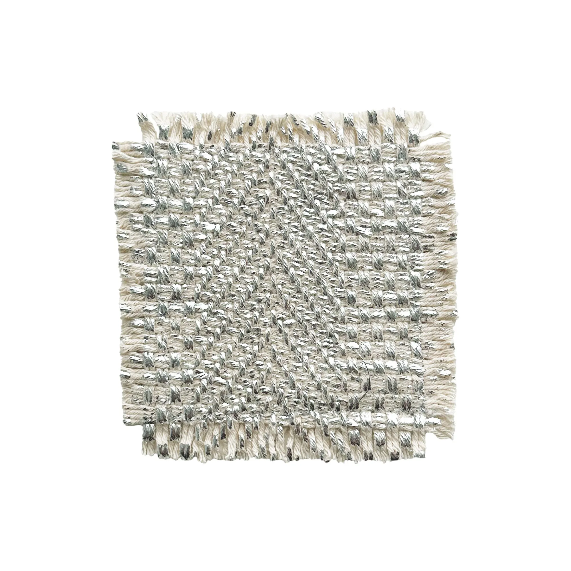 Fringed Coaster - Silver Melville
