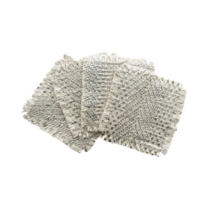 Fringed Coaster - Silver Melville