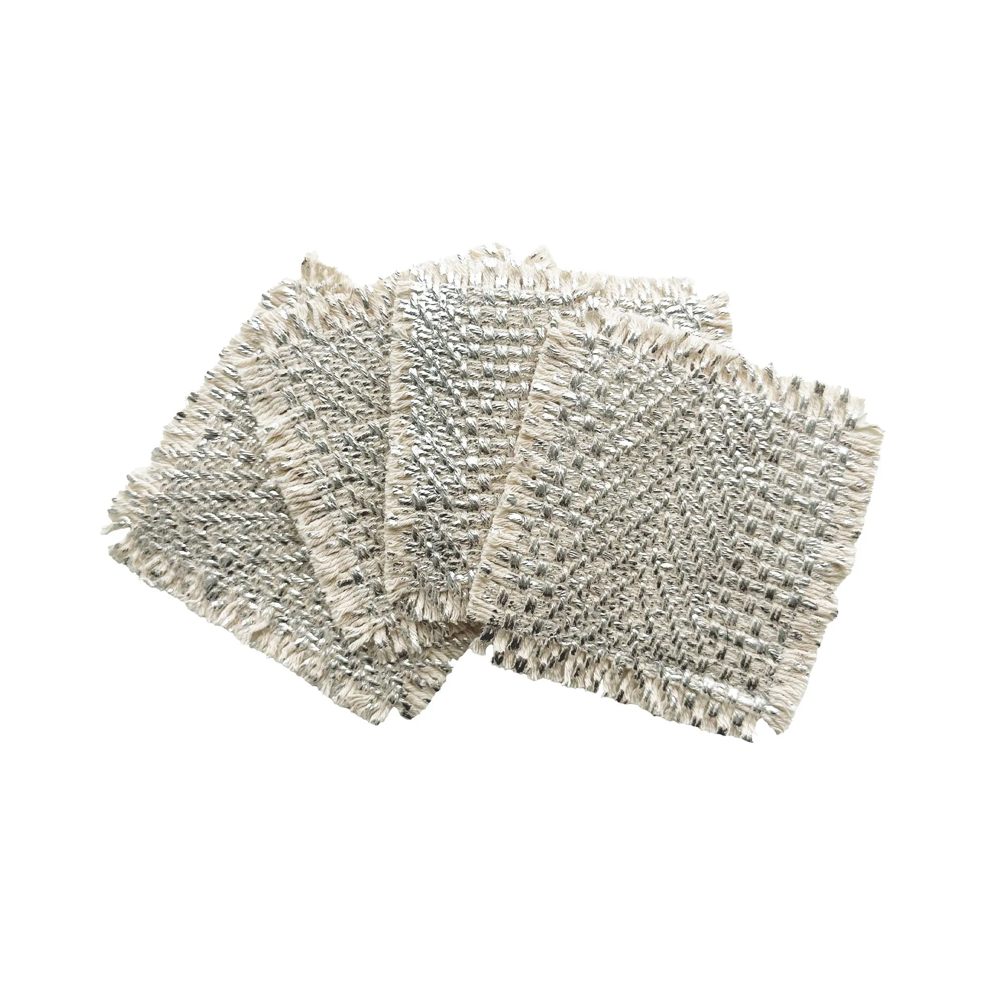 Fringed Coaster - Silver Melville