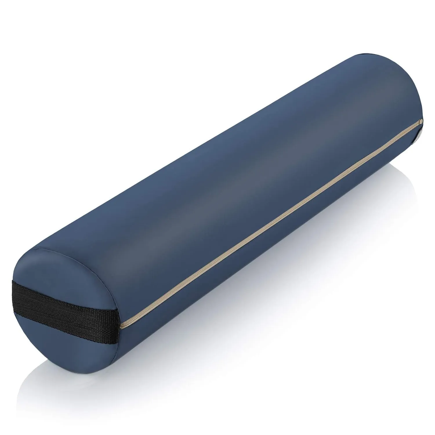 Full round Massage Table Bolster Pillow Pad - 26 X 6 Inch - Black