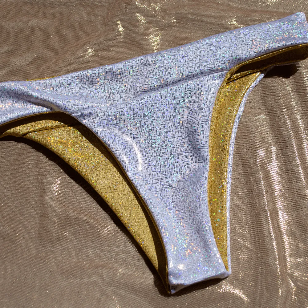 Gold/Silver Foil Reversible Bombshell Bottom
