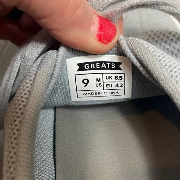 GREATS Men’s Royale Knit Sneakers in Gray.