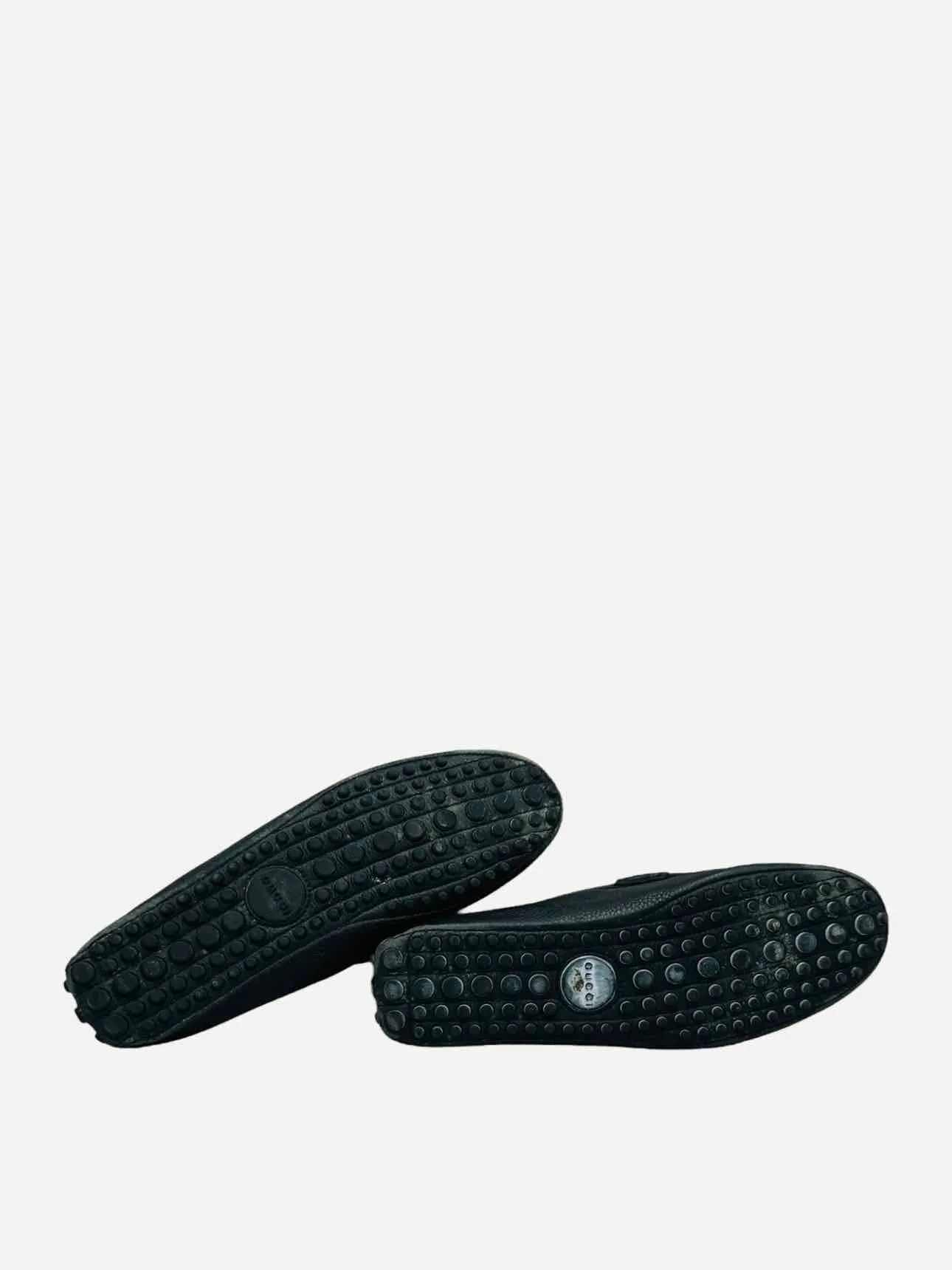 GUCCI Driving Shoe Black Loafers 12