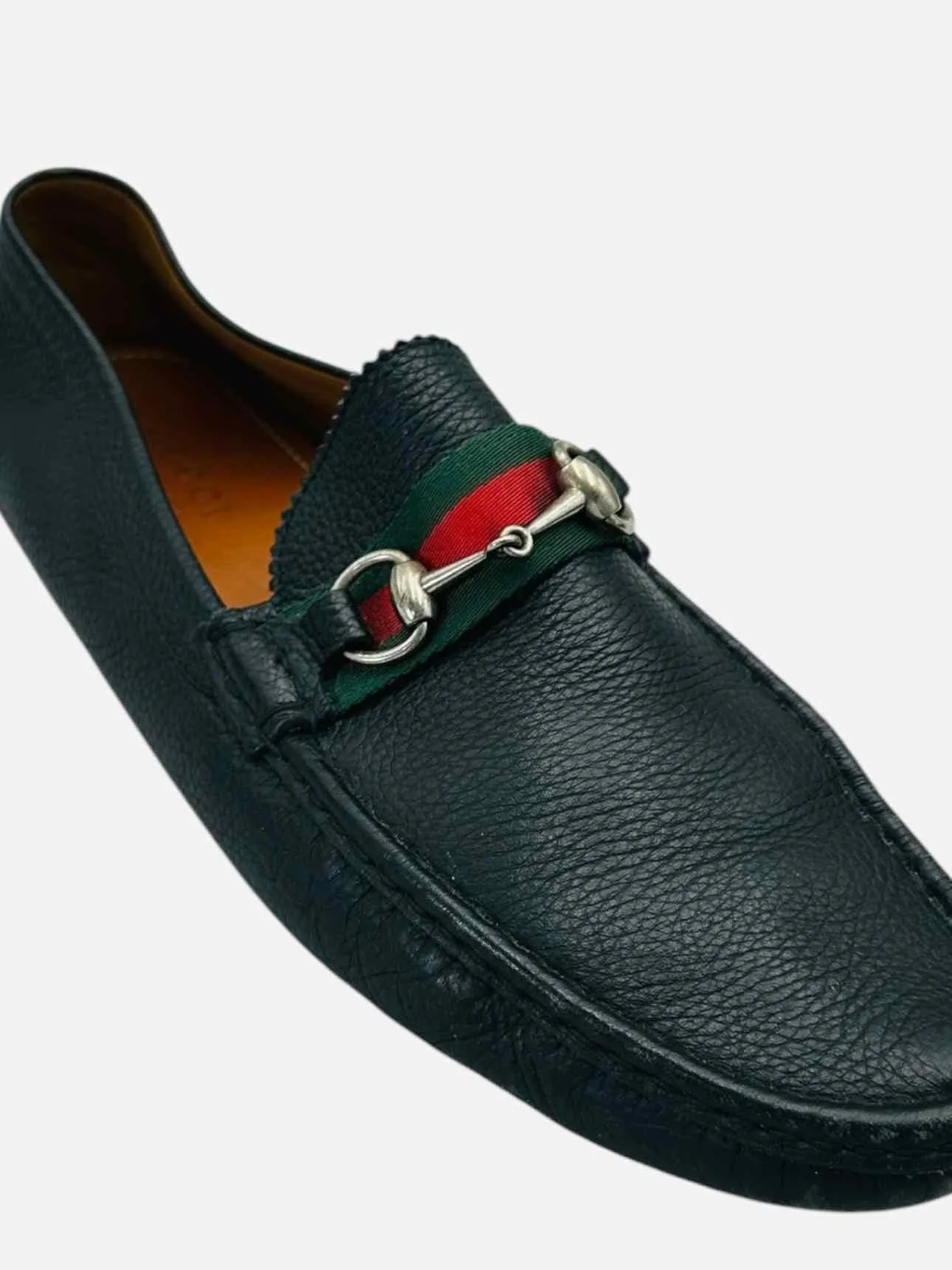 GUCCI Driving Shoe Black Loafers 12