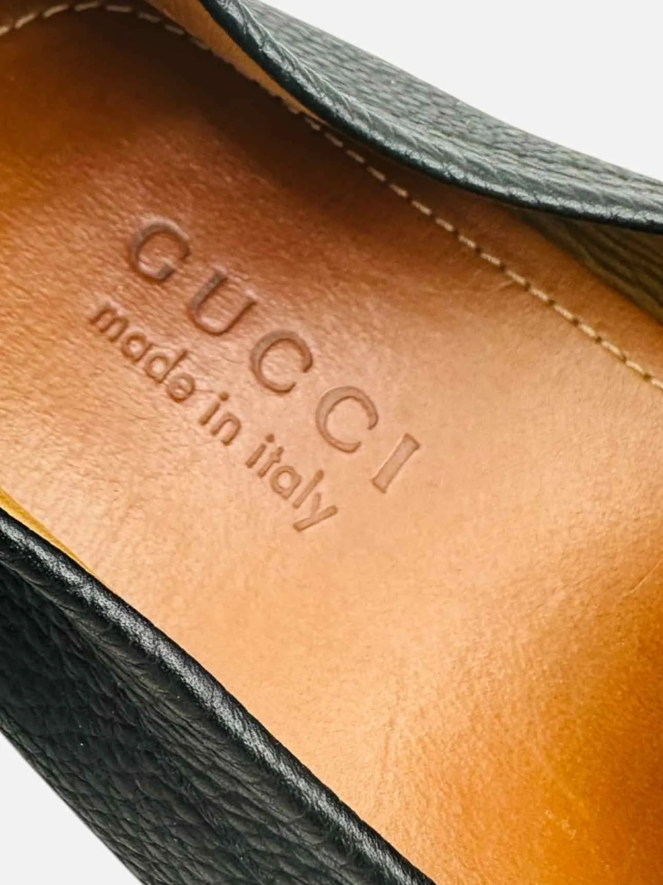 GUCCI Driving Shoe Black Loafers 12