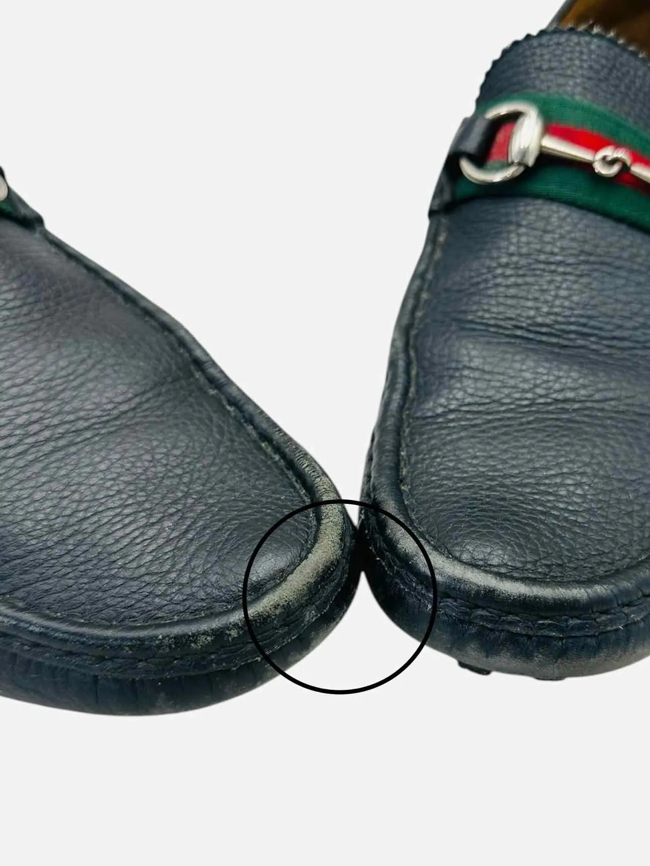 GUCCI Driving Shoe Black Loafers 12