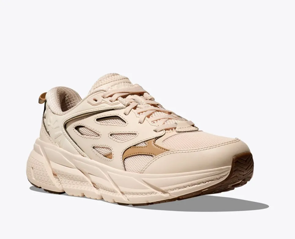HOKA Unisex's Clifton Athletics - Vanilla/Wheat