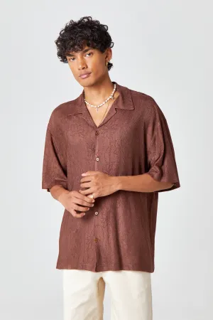Homme Brown Knit Shirt