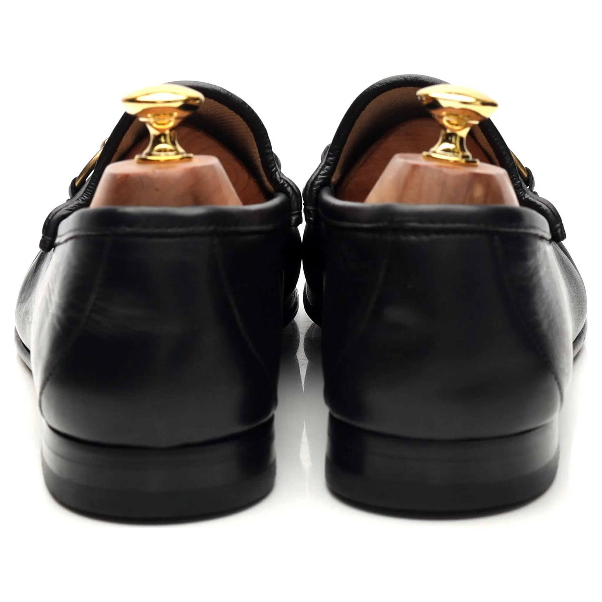 'Horsebit 1953' Black Leather Loafers UK 10