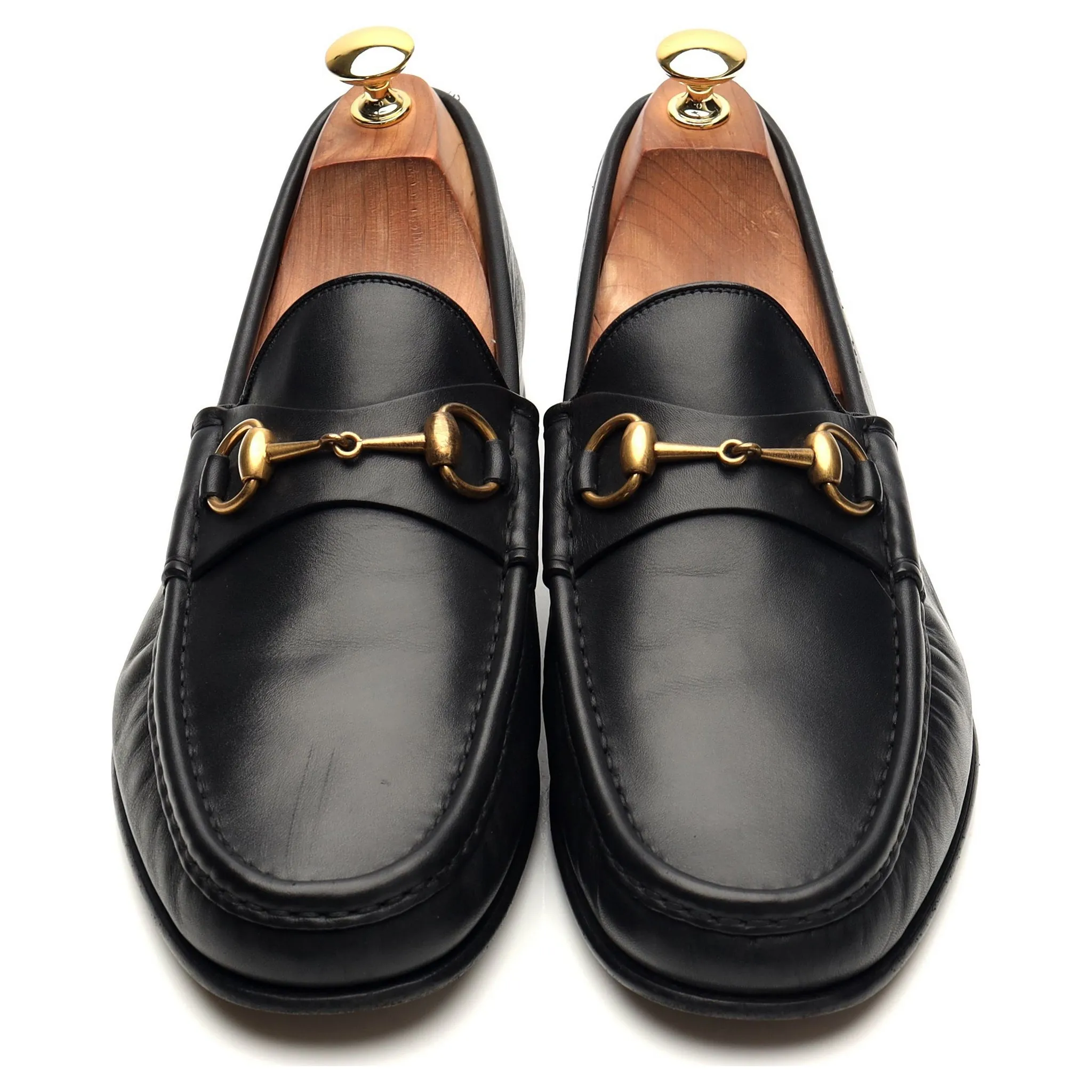 'Horsebit 1953' Black Leather Loafers UK 10