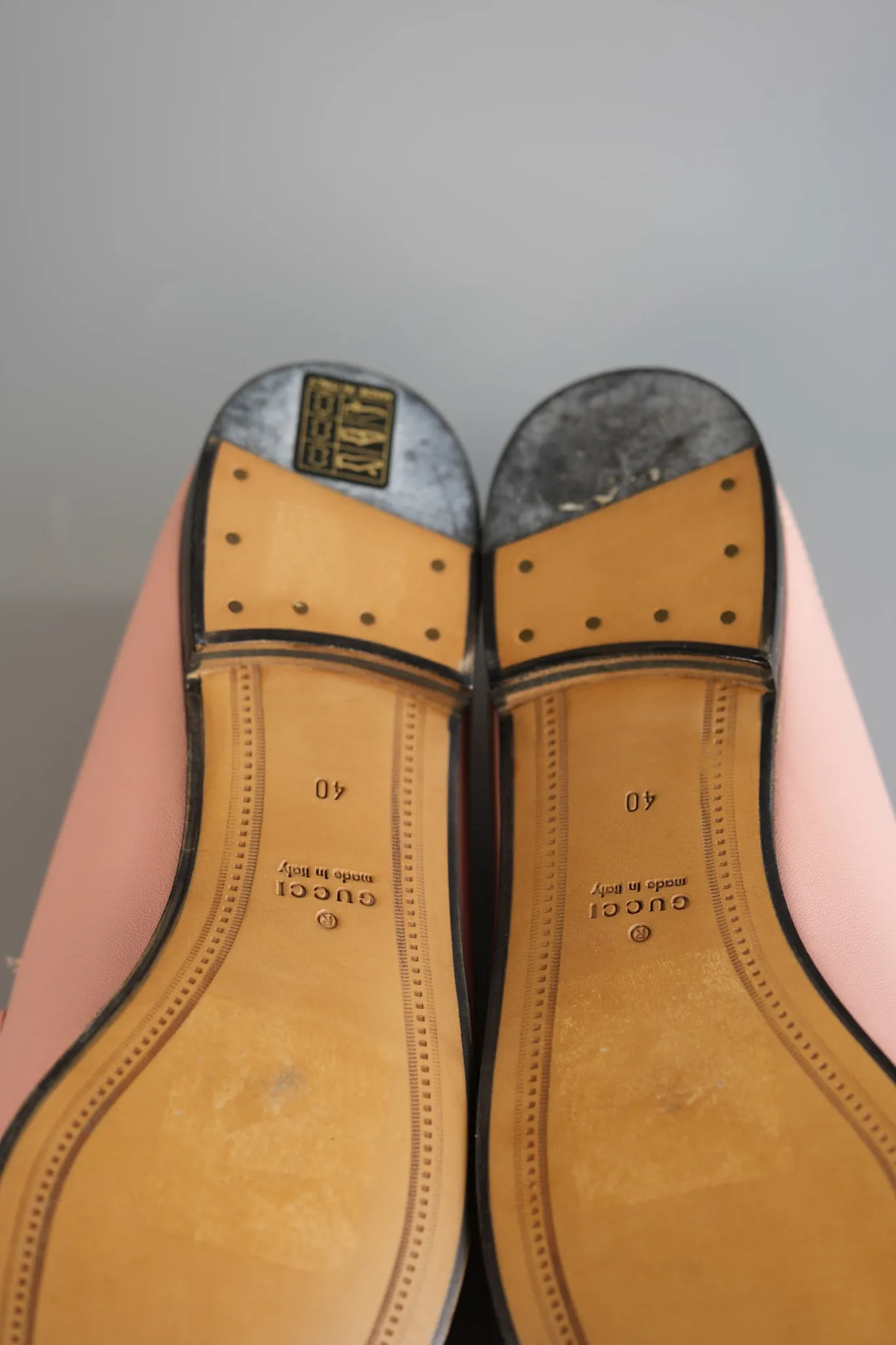 Horsebit Loafer in Pink Leather Size 40 EU (28cm)