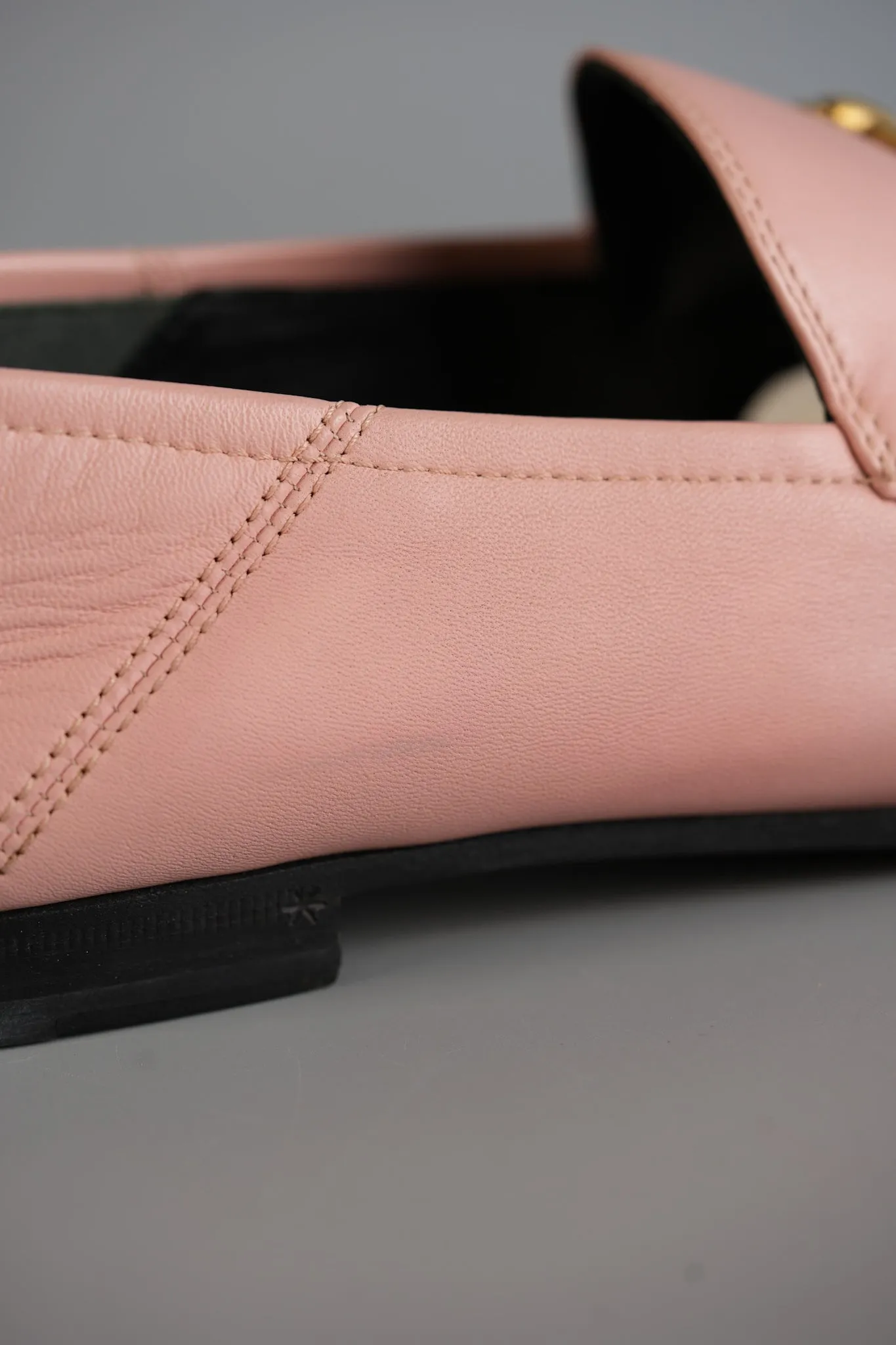 Horsebit Loafer in Pink Leather Size 40 EU (28cm)
